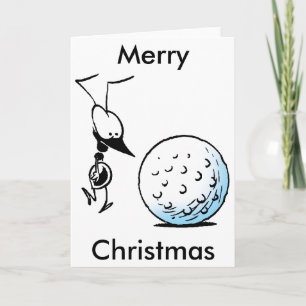 Golf Ant Merry Christmas Card Feiertagskarte