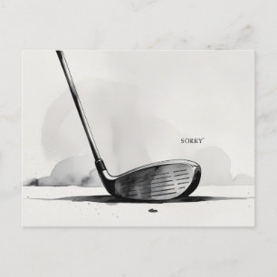 Golf Anteilnahme Es tut uns leid wegen Ihres Verlu Postkarte