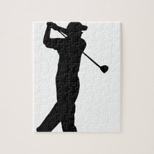 Golf-Antriebs-Silhouette Puzzle