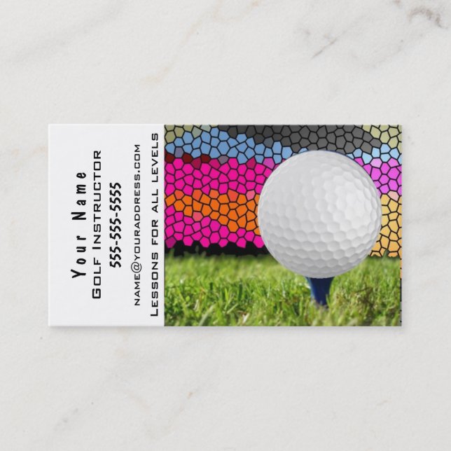 Golf-Anweisung Visitenkarte (Vorderseite)