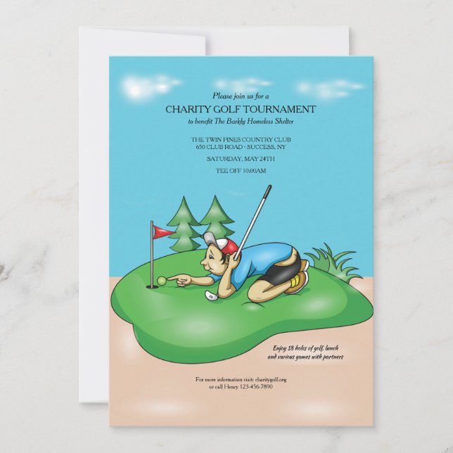 Golf Anyone Einladung (Vorderseite)