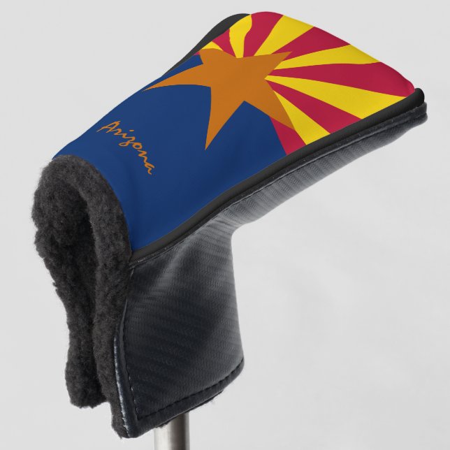 Golf Arizona & Arizona Flag / Golf Clubs Abdeckung Headcover (3/4 Vorderseite)