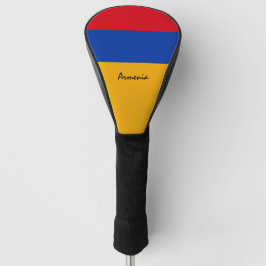 Golf Armenien und Armenische Flagge / Golf Clubs A Headcover