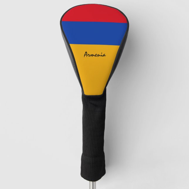Golf Armenien und Armenische Flagge / Golf Clubs A Headcover (Vorderseite)