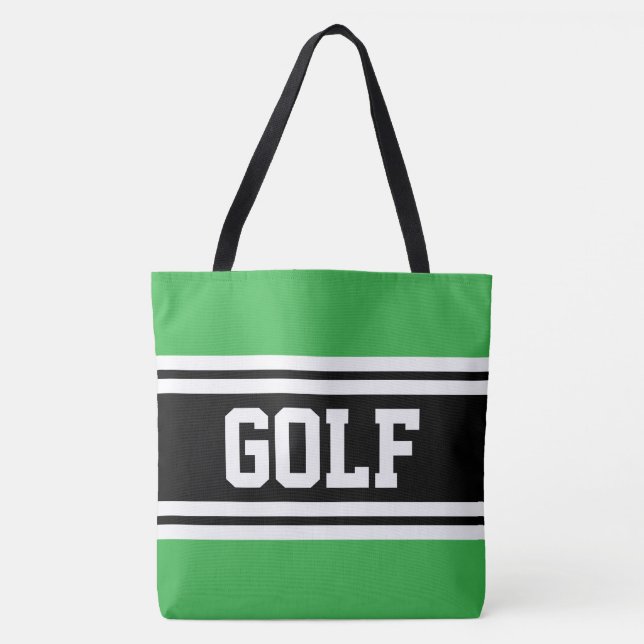 GOLF Athletic Green Schwarz-weiß Racing Stripes (Vorderseite)