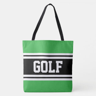 GOLF Athletic Grün Schwarz Weiß Rennstreifen