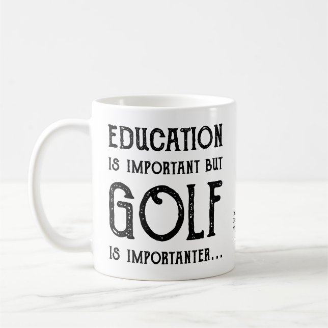 Golf Ausbildung Golfer Personalisiert Kaffeetasse (Links)
