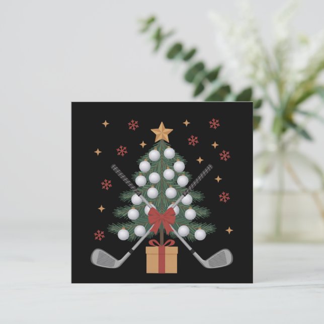 Golf-Ausrüstung Weihnachtsbaum Weihnachten Golf (Stehend Vorderseite)
