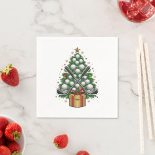 Golf-Ausrüstung Weihnachtsbaum Weihnachten Golf Serviette