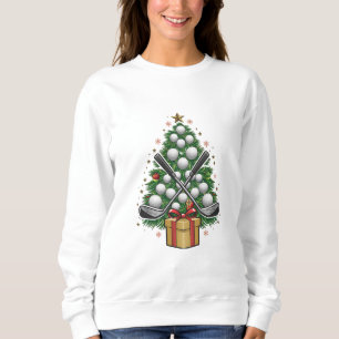 Golf-Ausrüstung Weihnachtsbaum Weihnachten Golf Sweatshirt
