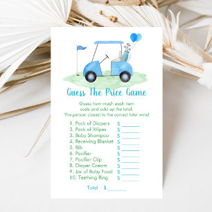 Golf Baby Dusche schätzt das Preisspiel