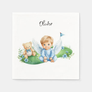 Golf-Baby-Junge auf Putting-Green Serviette
