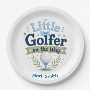 Golf Baby Junge für Baby Shower   Pappteller