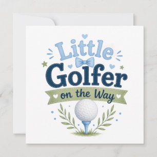 Golf Baby Junge Thema Karte