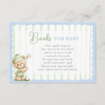 Golf-Baby-Shower-Bücher für Baby-Karte