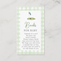 Golf-Baby-Shower-Bücher für Baby-Karte