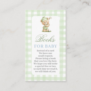 Golf-Baby-Shower-Bücher für Baby-Karte Begleitkarte