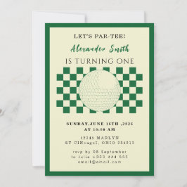 Golf Baby Shower Einladung
