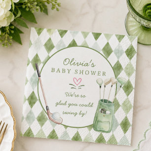 Golf-Baby-Shower-Papierserviette Serviette