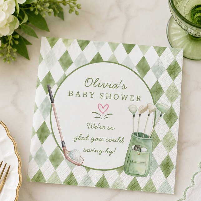 Golf-Baby-Shower-Papierserviette Serviette (Von Creator hochgeladen)