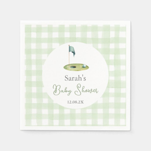 Golf-Baby-Shower-Servietten Serviette (Vorderseite)
