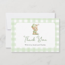Golf Baby Shower Thank You Card Dankeskarte