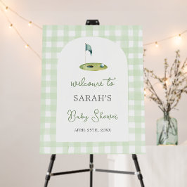 Golf Baby Shower Welcome Sign