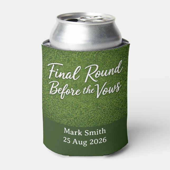 Golf Bachelor Par-Tee Golf Theme Invite | Tee Time Dosenkühler (Kanne Vorderseite)
