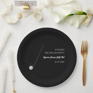 Golf Bachelor Party - Golftrip Classic Stilvoll Pappteller