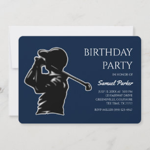 Golf Bachelor Party - Golfurlaub Klassisch Stilvol Einladung