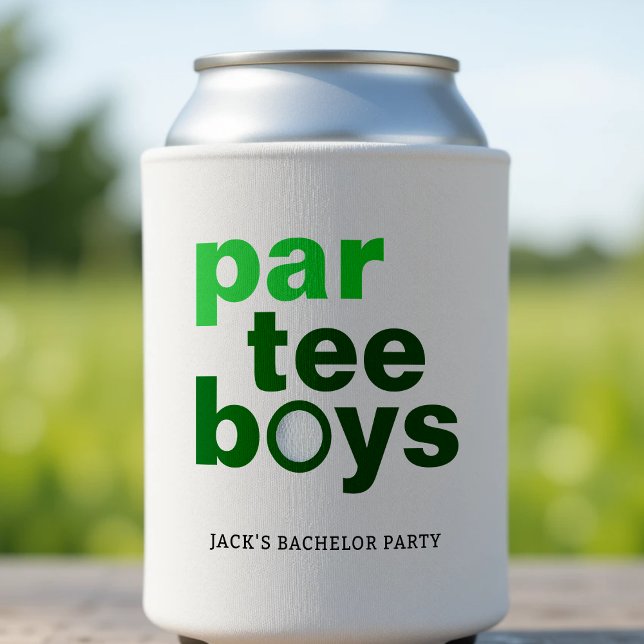 Golf Bachelor Party Par T-Shirt Boys White Dosenkühler (Golf Bachelor Party Par Tee Boys White Can Cooler
)