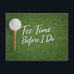 Golf Bachelor themed on green grass Postkarte<br><div class="desc">Celebrate the groom’s final round in style with this golf bachelor themed postcard featuring a classic golf ball on lush green grass. Clean, simple, and country club inspired, this design is perfect for announcing a golf bachelor weekend, destination golf trip, or groom’s pre-wedding celebration. The fresh fairway background gives a...</div>