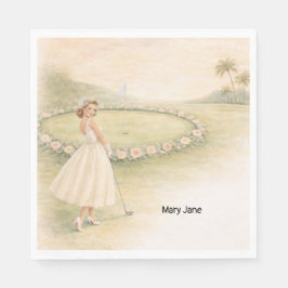 Golf Bachelorette Party Napkins Serviette