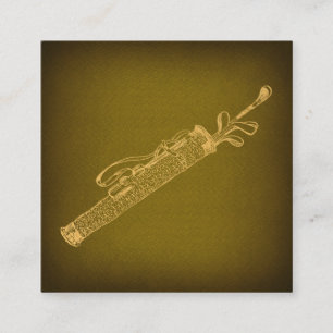 Golf Bag mit Clubs Vintager Kunst Begleitkarte