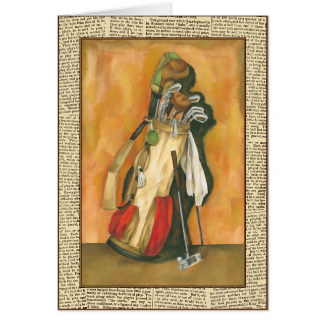 Golf Bag mit Handschuh von Jennifer Goldberger (Vorne)