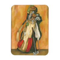 Golf Bag mit Handschuh von Jennifer Goldberger
