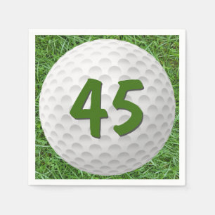Golf Ball 45. Geburtstag Napkins Serviette