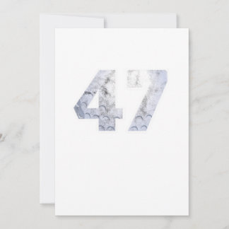 Golf Ball 47. Geburtstagsfeier Sportgeschenk Einladung