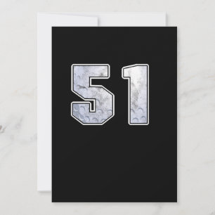 Golf Ball 51. Geburtstagsfeier Sportgeschenk Einladung