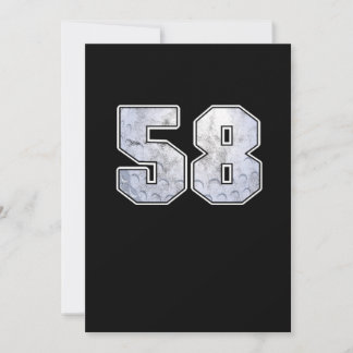 Golf Ball 58. Geburtstagsfeier Sportgeschenk Einladung