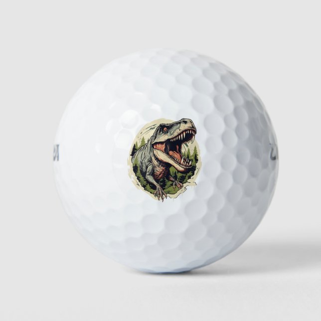 Golf-Ball-Abenteuer auf Dino-Drive Golfball (Vorderseite)