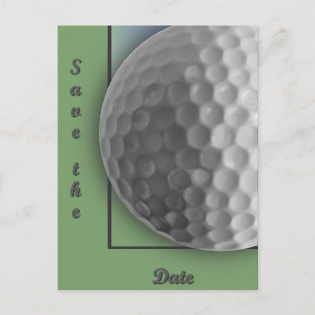 Golf Ball Ankündigungspostkarte (Vorderseite)