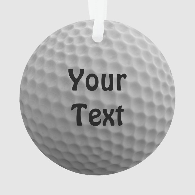 Golf Ball Anpassen der Farbe des Schriftartes ände Ornament (Rückseite)