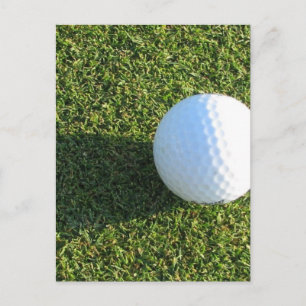 Golf Ball auf Golf Green Postcard Postkarte