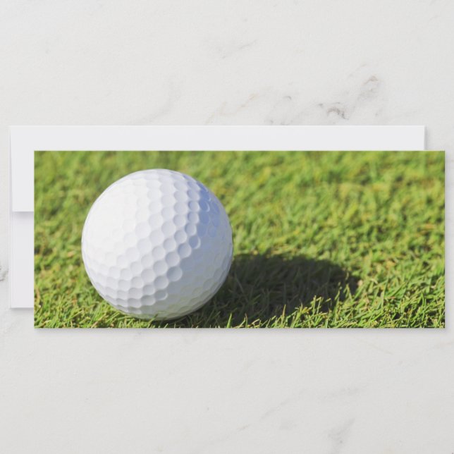 Golf Ball auf Green Rass Course - Maßgeschneidert (Vorderseite)