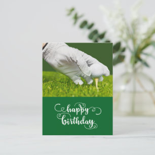 Golf Ball auf grün Glückwunsch Geburtstag bis Golf Postkarte