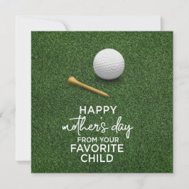 Golf Ball auf grünem Happy Mother Day to Golf Mama Feiertagskarte