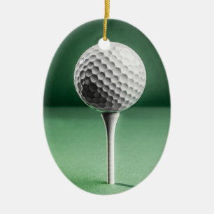 Golf Ball auf T-Shirt Keramik Dekoration