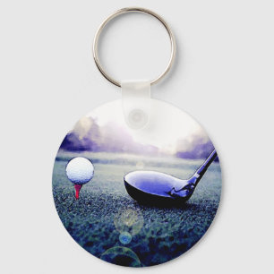 Golf Ball & Bat Schlüsselanhänger
