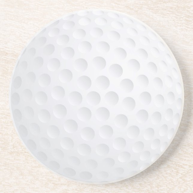 Golf Ball Beverage Coaster Sandstein Untersetzer (Vorne)